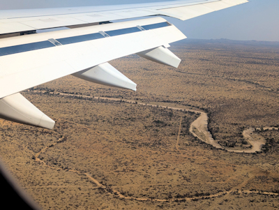 Anflug auf Windhoek ...