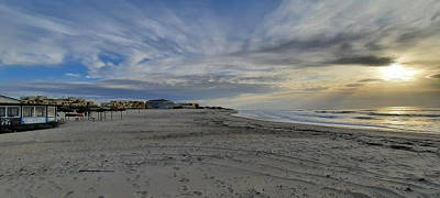 Strand gesehen vom Nordende aus ...