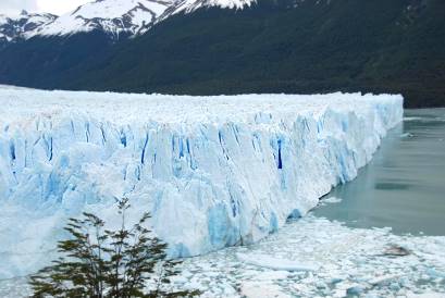 Am Perito Moreno ...